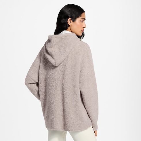 Bouclé Cashmere Hoodie in Women's Ready-to-Wear Tops and Shirts collections by Louis Vuitton (Product zoom)