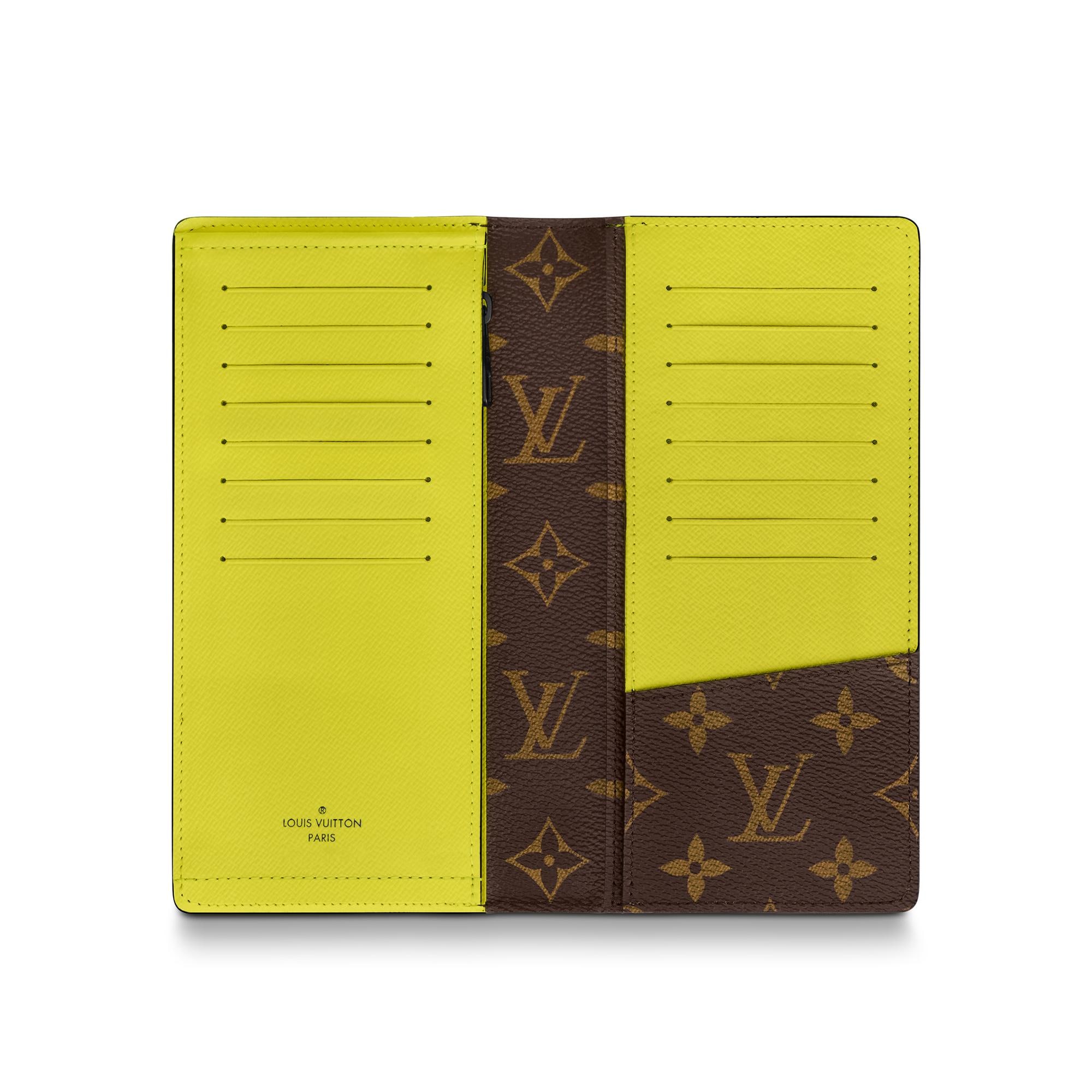 lv yellow wallet