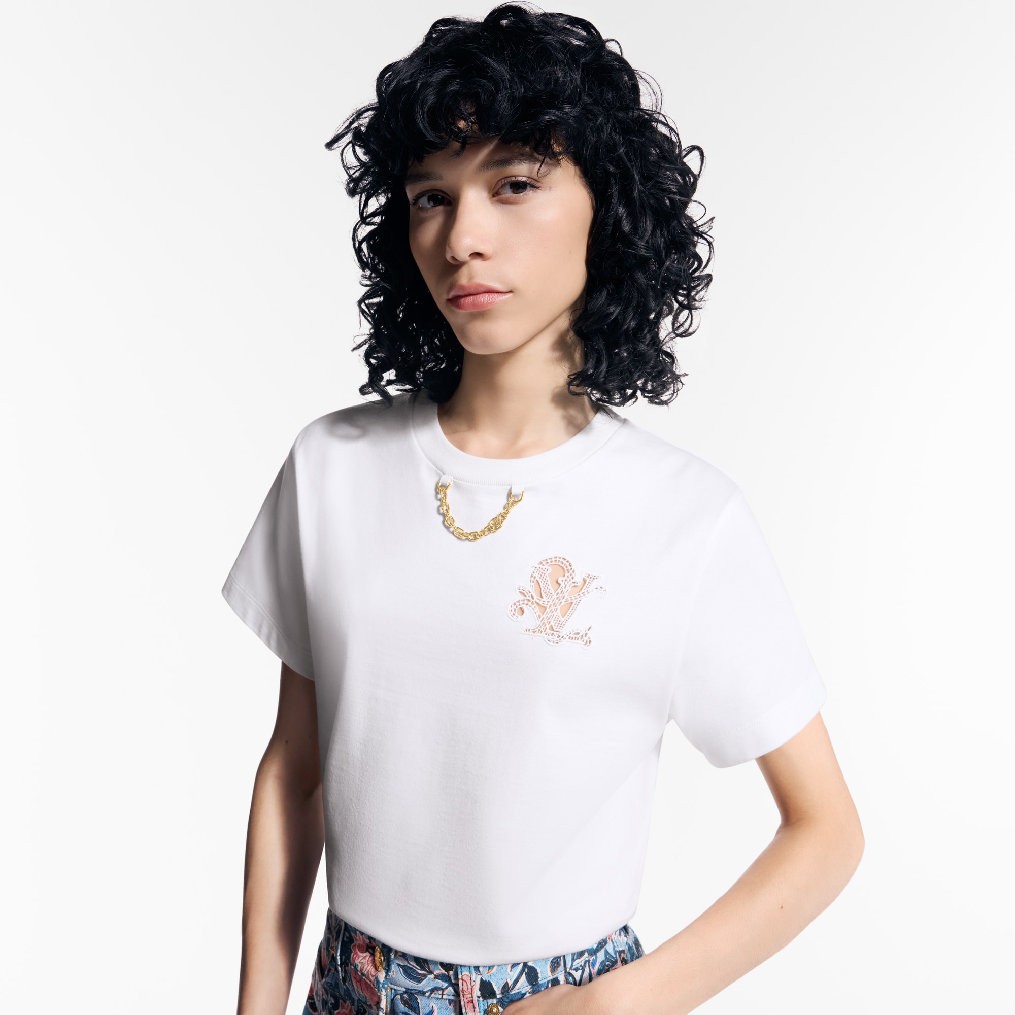 Broderie LV T-Shirt   in Women