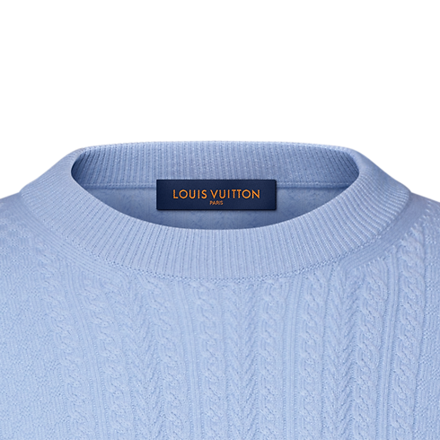Cable Knit Wool-Cashmere Crewneck in Men's Ready-to-Wear All Ready-to-Wear collections by Louis Vuitton (Product zoom)