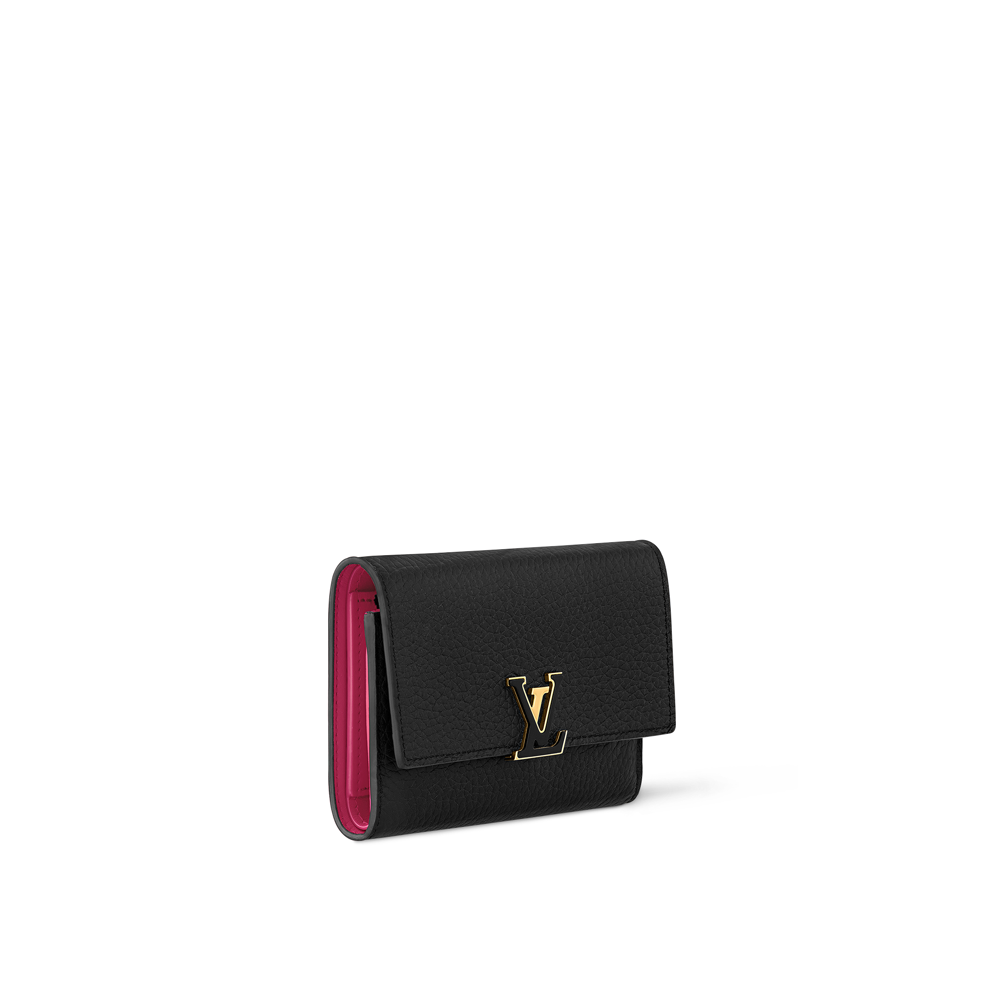 Capucines Compact Wallet Taurillon Leather in Women