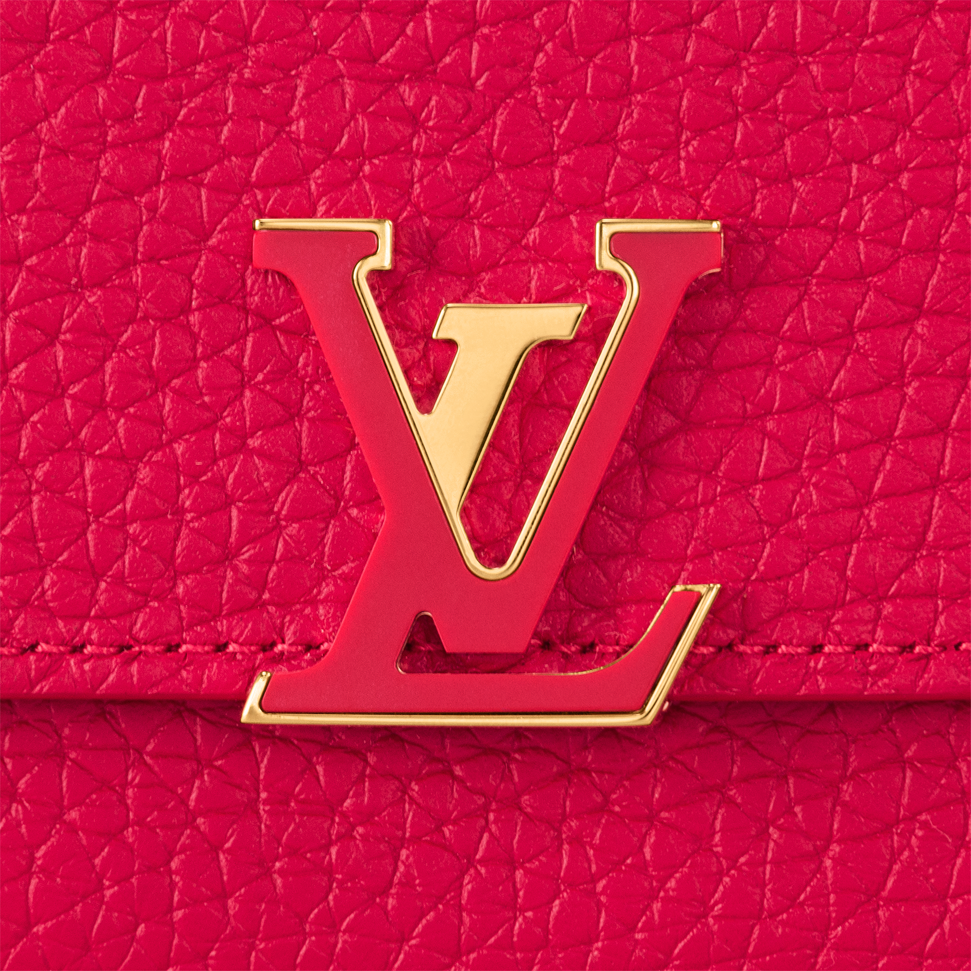 Capucines Compact Wallet Taurillon Leather in Women