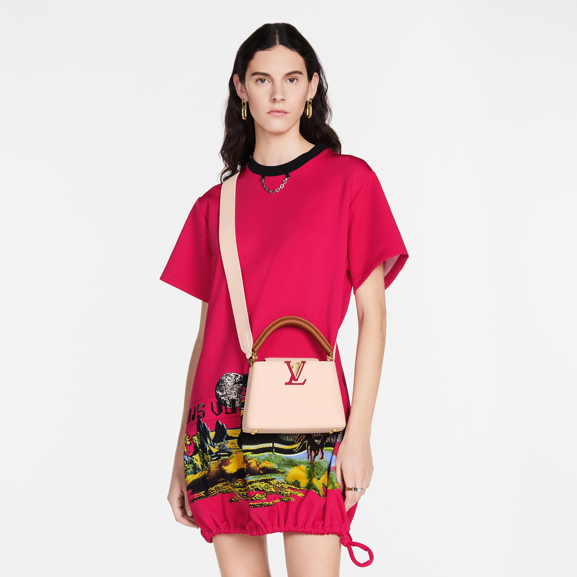 louis vuitton capucines mini white