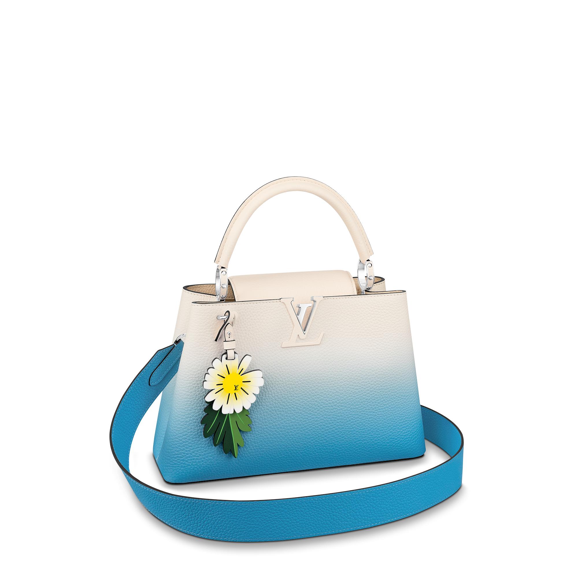 Louis Vuitton Capucines Taurillon 2 Mm Ombré Blue White Leather Shoulder  Bag Listed By lovemesomeLV - Tradesy