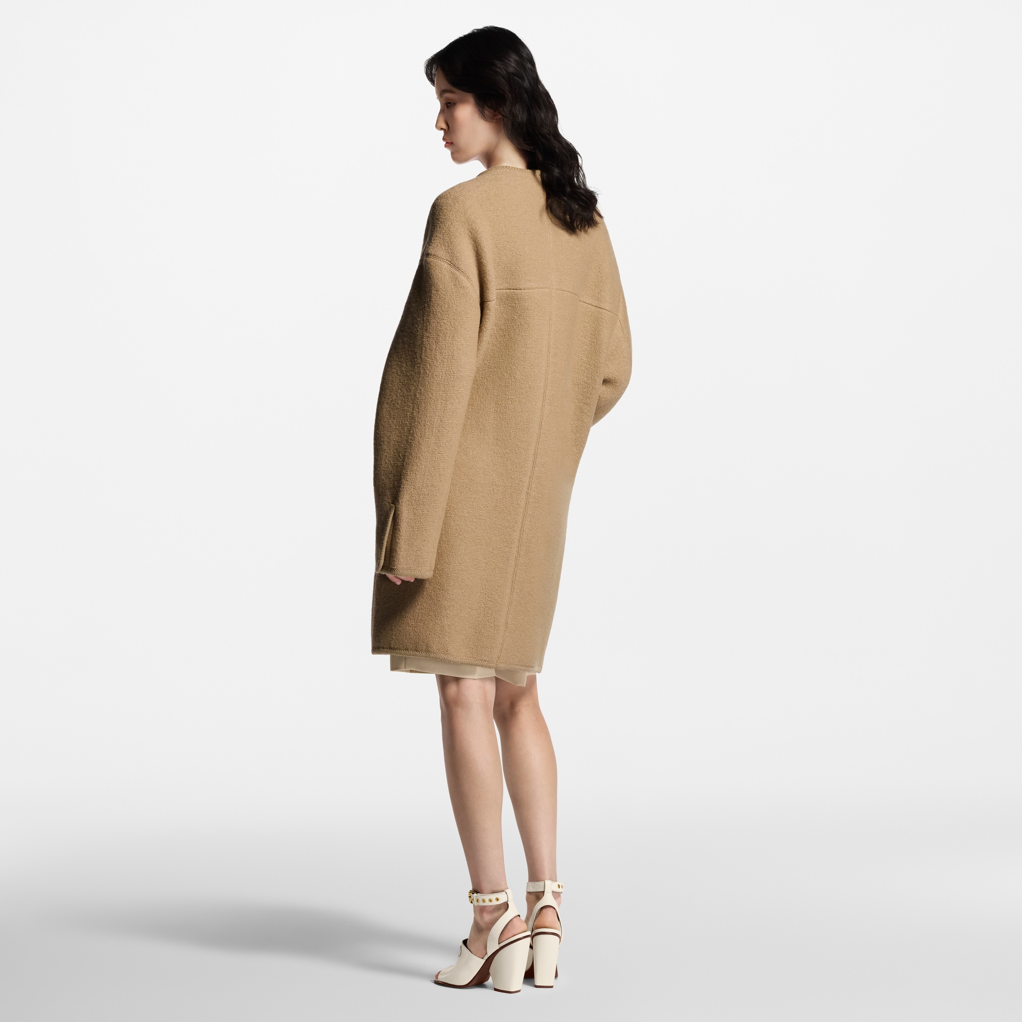 Carabiner Clip Boxy Coat  in Women