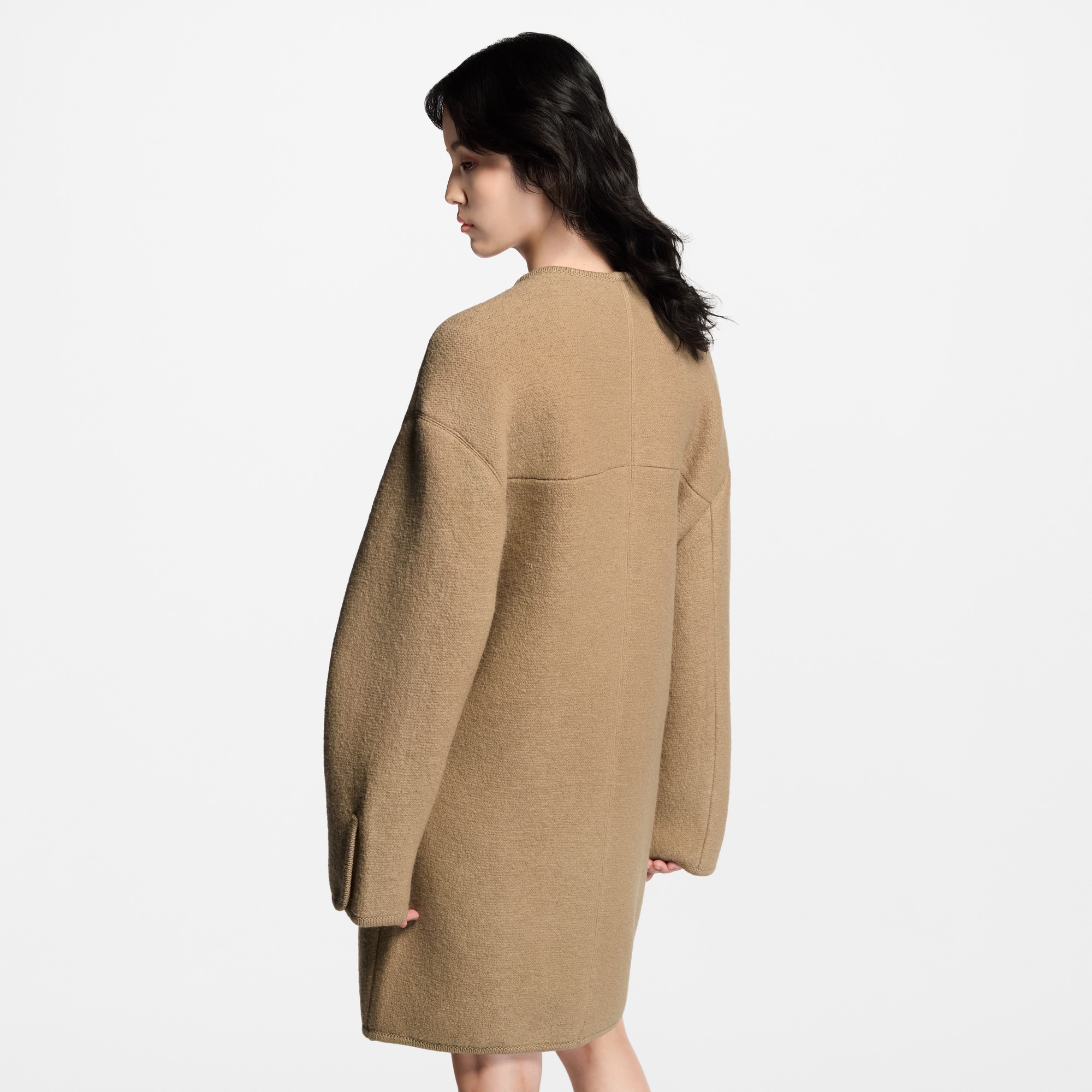 Carabiner Clip Boxy Coat  in Women