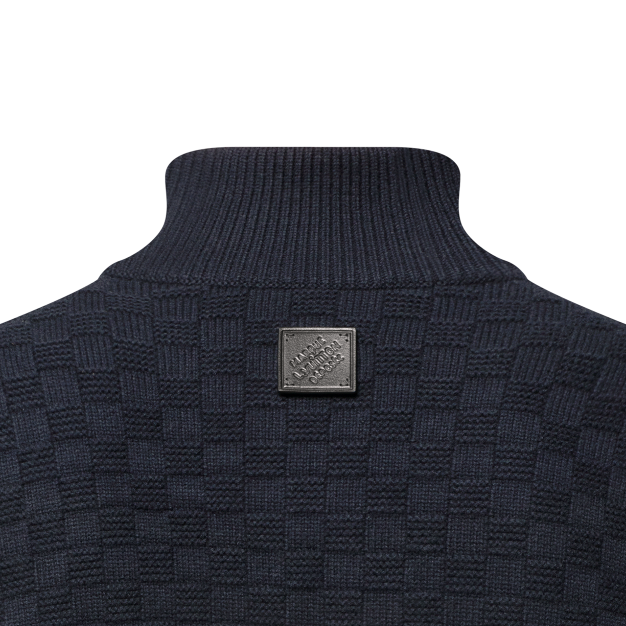 Cashmere-Wool Blend Half-Zip Pullover  in Men