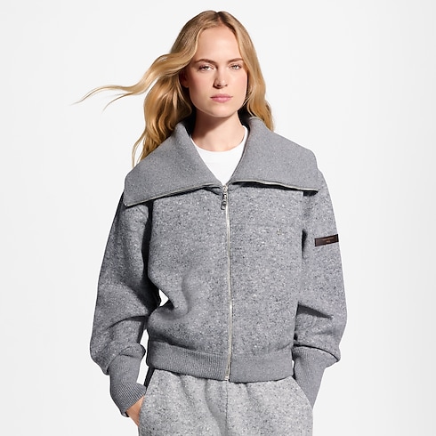Cashmere Zip-Up Jacket in Women's Ready-to-Wear T-shirts and Sweatshirts collections by Louis Vuitton (Product zoom)