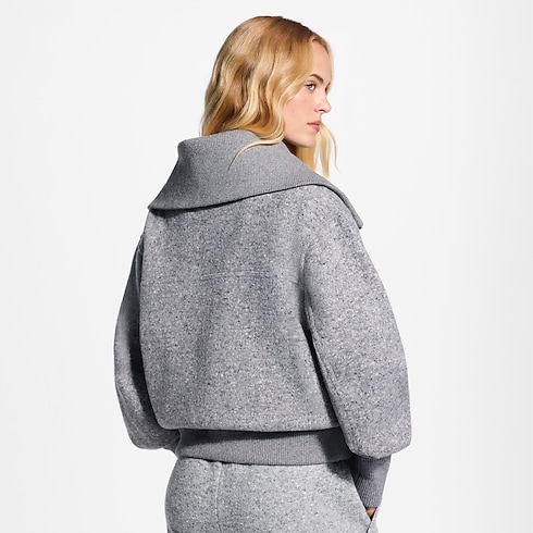 Cashmere Zip-Up Jacket in Women's Ready-to-Wear T-shirts and Sweatshirts collections by Louis Vuitton (Product zoom)