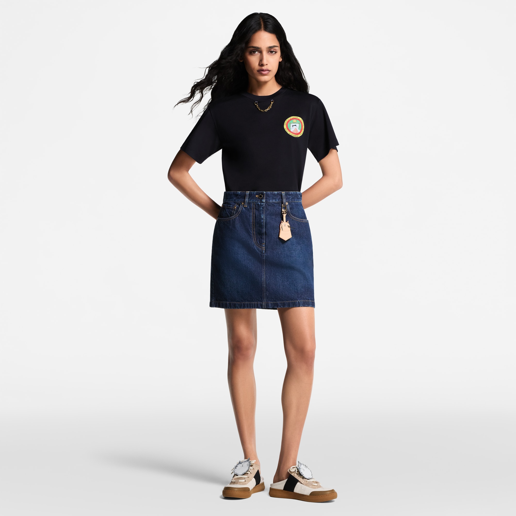 Cat Stamp T-Shirt  in Women