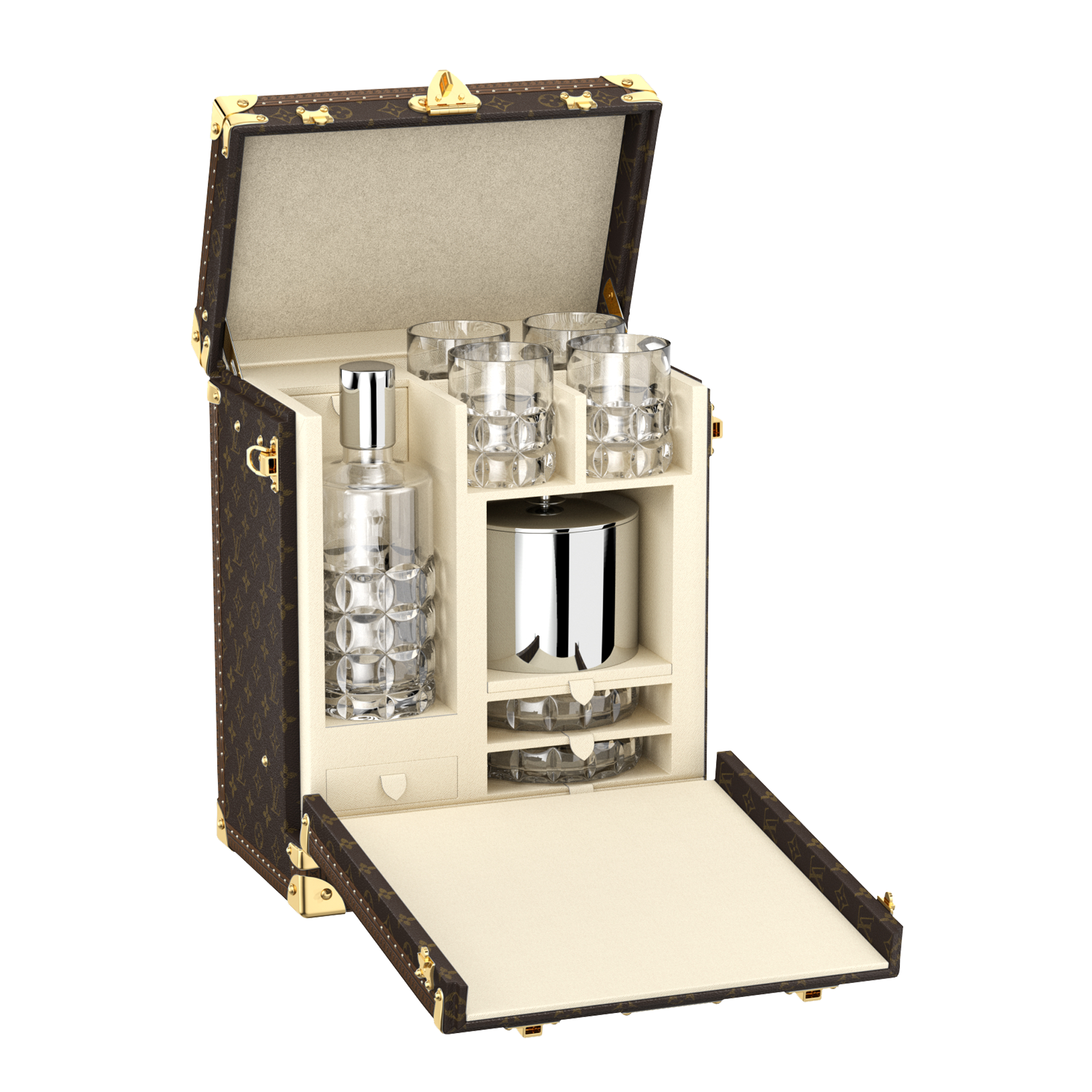 Cave Whisky Pm  Monogram Canvas in Trunks, Travel and Home