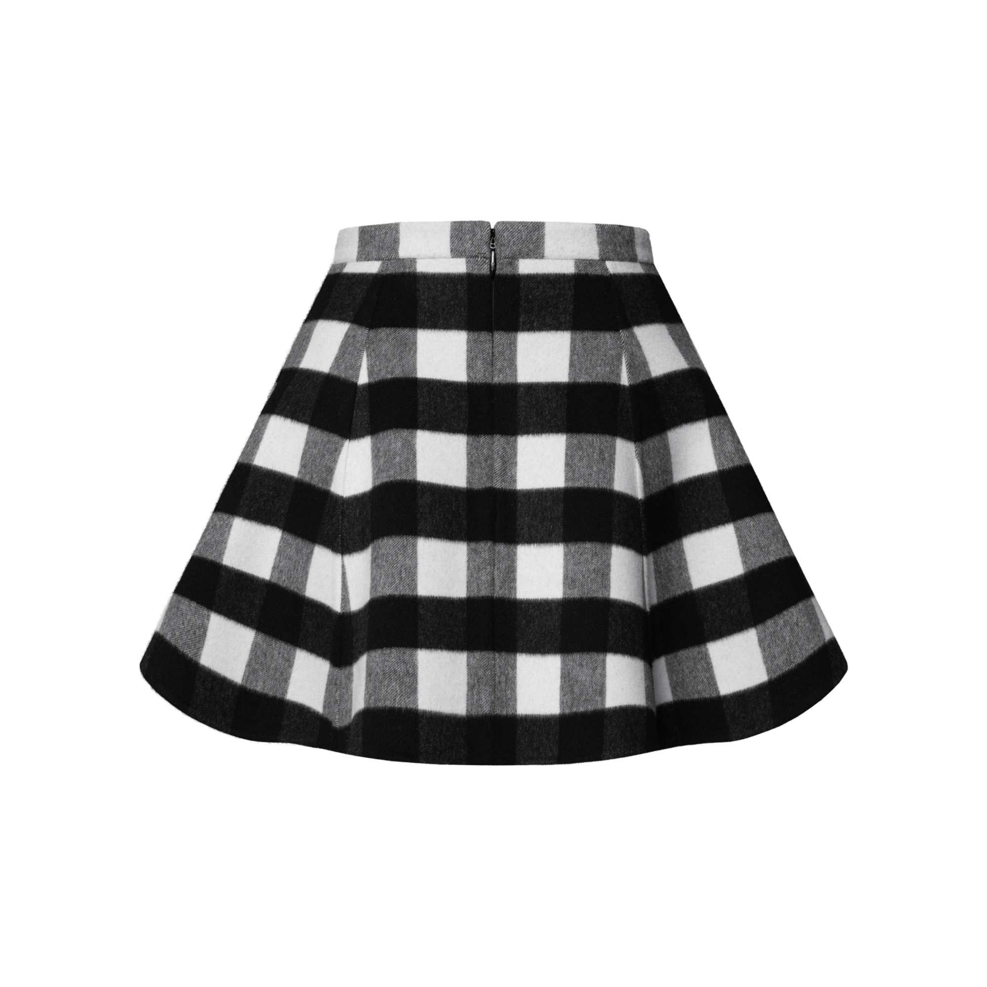 Check Flared Skirt  in Women
