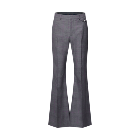 Check Tailored Flared Pants in Men's Ready to Wear Pants collections by Louis Vuitton (Product zoom)