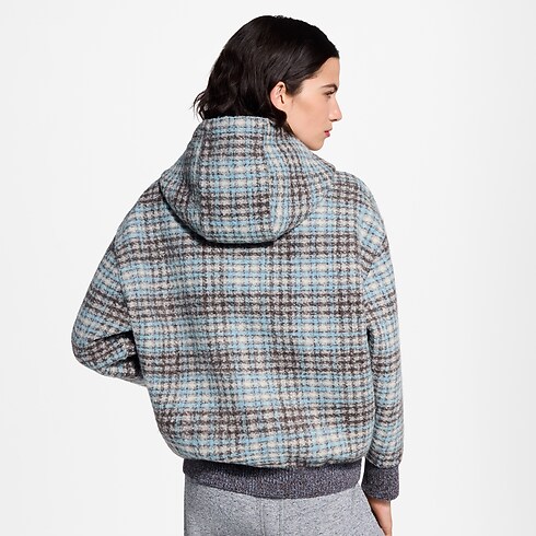 Check Tweed Zip-Up Jacket in Women's Ready-to-Wear Coats and Jackets collections by Louis Vuitton (Product zoom)