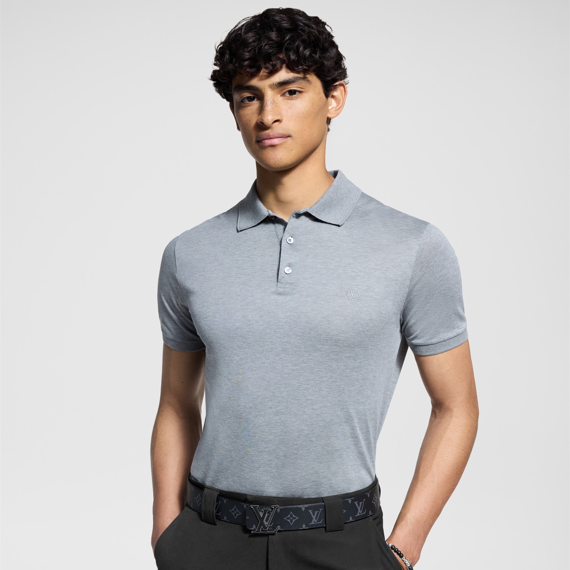 Classic Short Sleeve Pique Polo  in Men