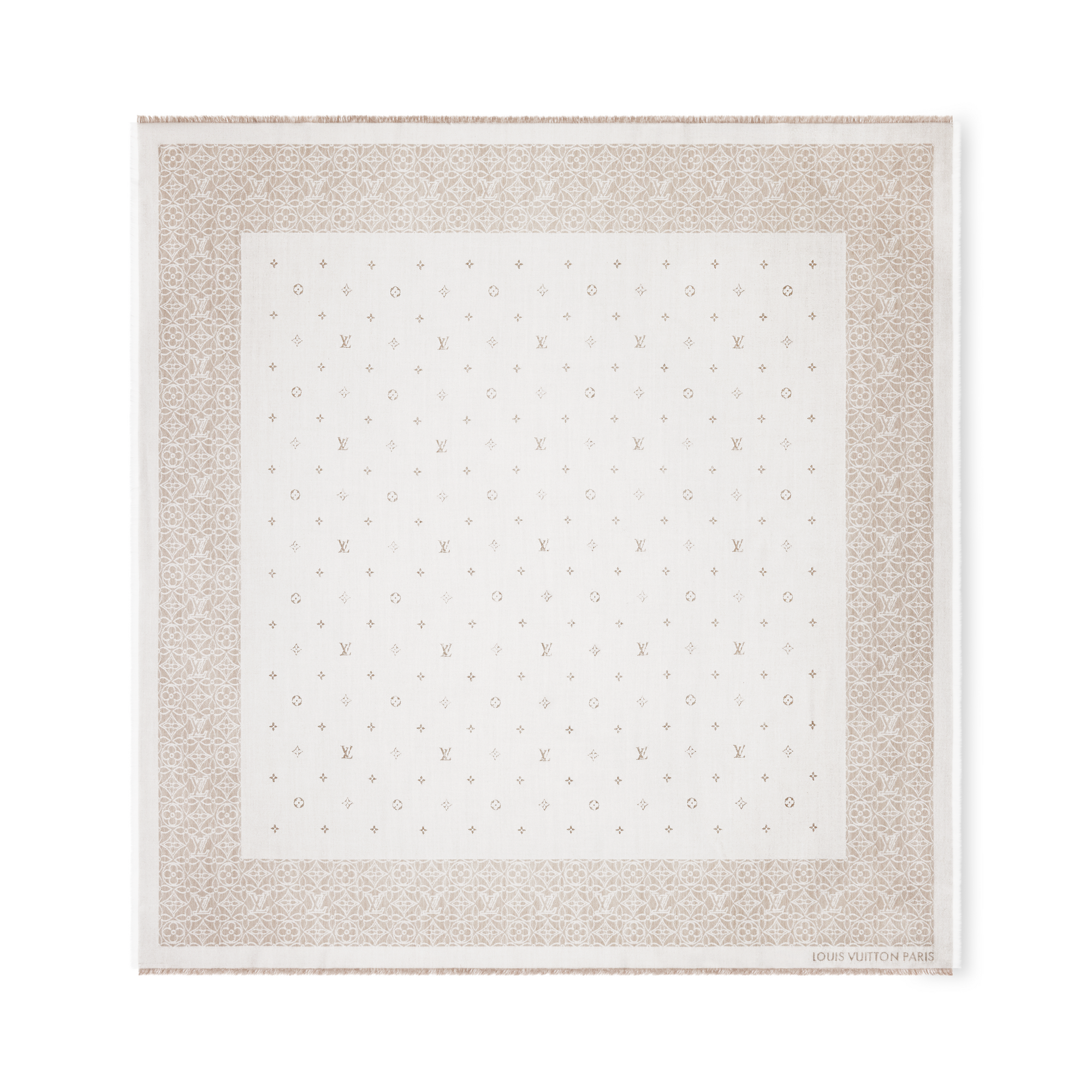 Cloudy Monogram Shawl S00 in Women