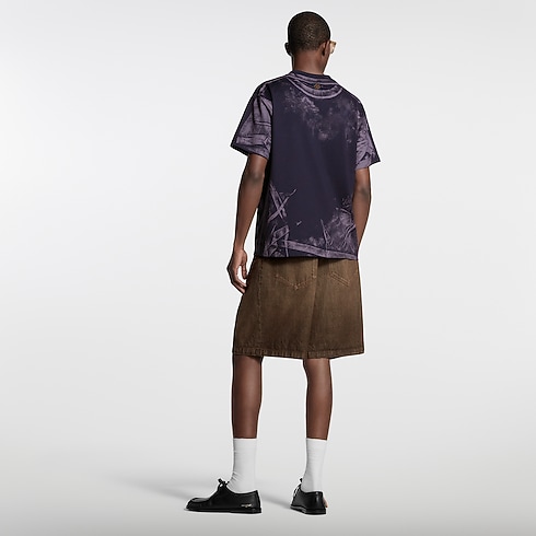 Coffe Indigo Denim Shorts in Men's Ready to Wear Denim collections by Louis Vuitton (Product zoom)