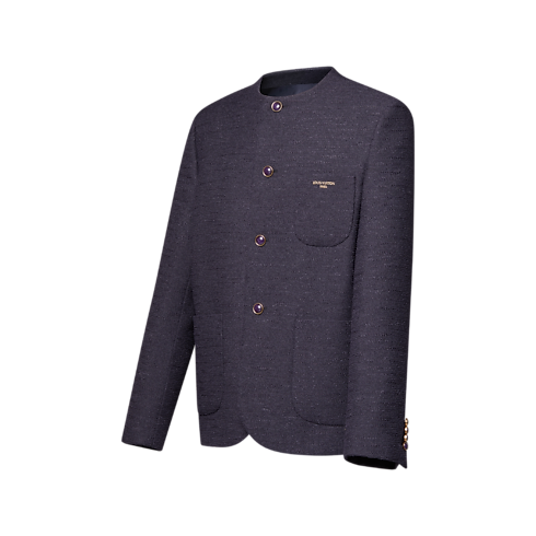 Collarless Bouclette Jacket in Men's Ready to Wear Blazers and Jackets collections by Louis Vuitton (Product zoom)