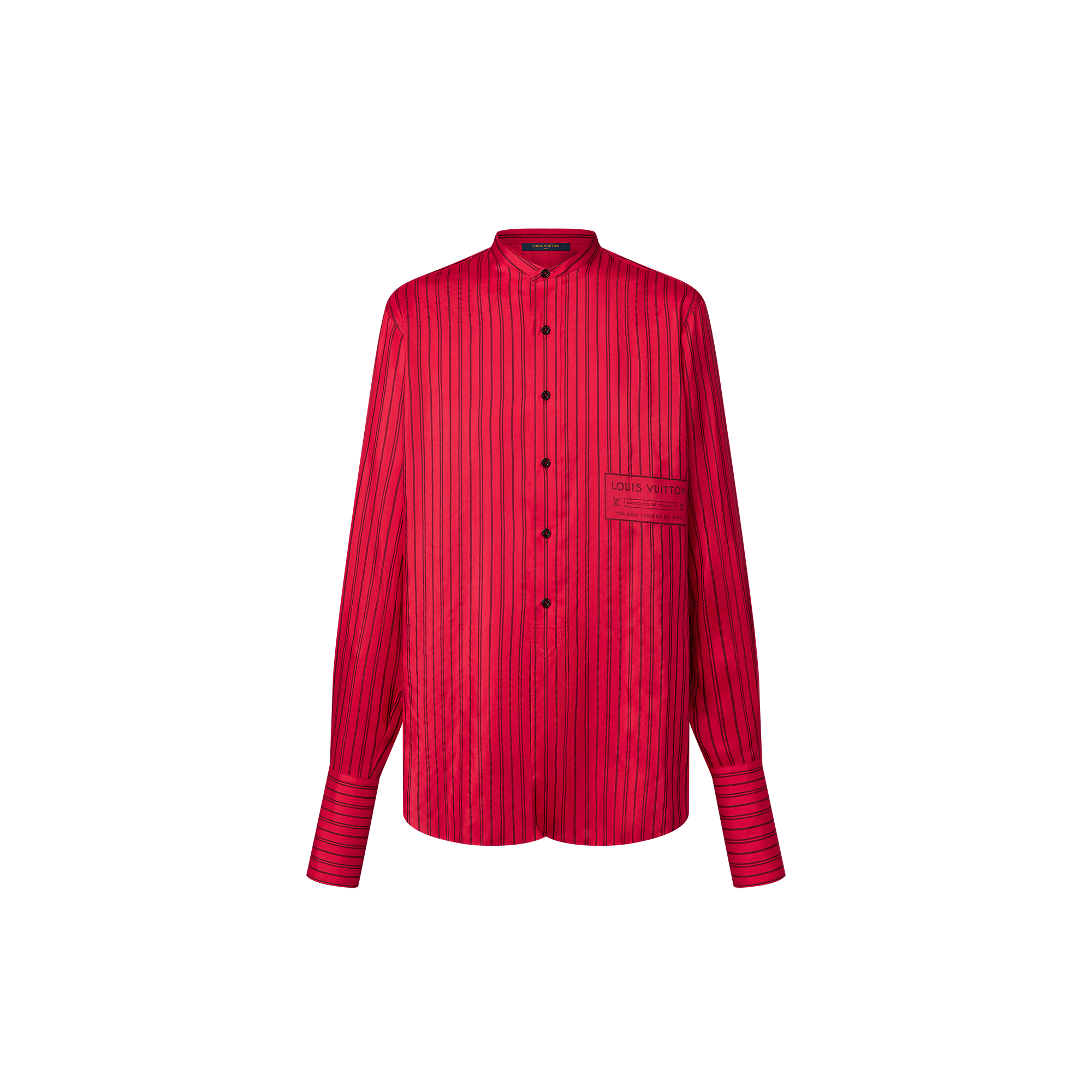 Collarless Neverfull Stripes Shirt - Ready to Wear | LOUIS VUITTON