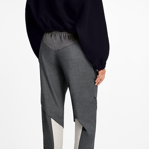 Color-Blocked Wool Jogging Pants in Women's Ready to Wear Pants collections by Louis Vuitton (Product zoom)