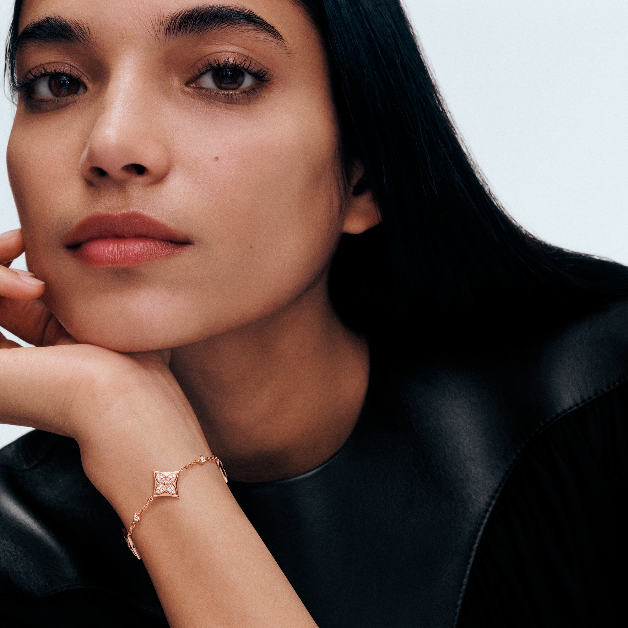 Color Blossom BB Star Multi-Motif Bracelet, Pink Gold and Diamonds  in Jewelry