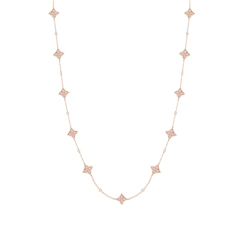 Color Blossom BB Star Multi-Motif Long Necklace, Pink Gold and Diamonds in Jewelry's Categories Necklaces and Pendants collections by Louis Vuitton (Product zoom)