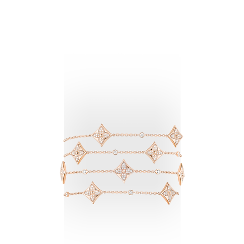 Color Blossom BB Star Multi-Motif Long Necklace, Pink Gold and Diamonds in Jewelry's Categories Necklaces and Pendants collections by Louis Vuitton (Product zoom)