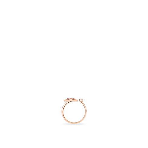 Color Blossom Mini Star Ring, Pink Gold, Cornelian and Diamond in Jewelry's Categories All Fine Jewelry collections by Louis Vuitton (Product zoom)