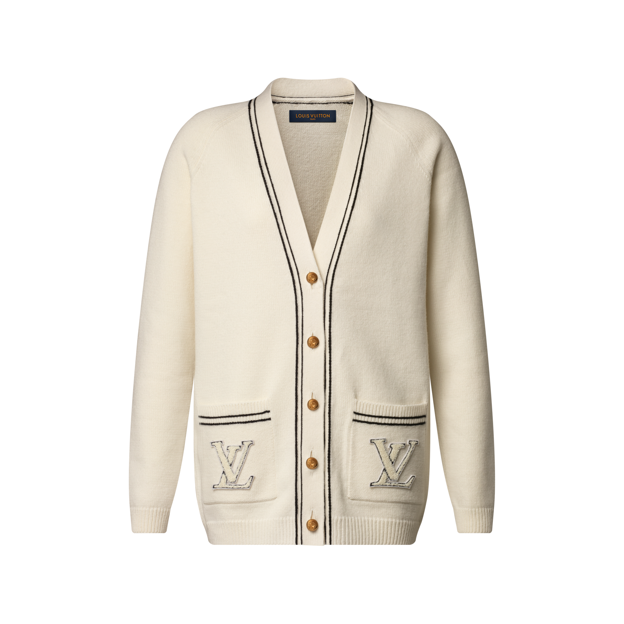 Contrast Accent Oversized Cardigan - Ready-to-Wear | LOUIS VUITTON