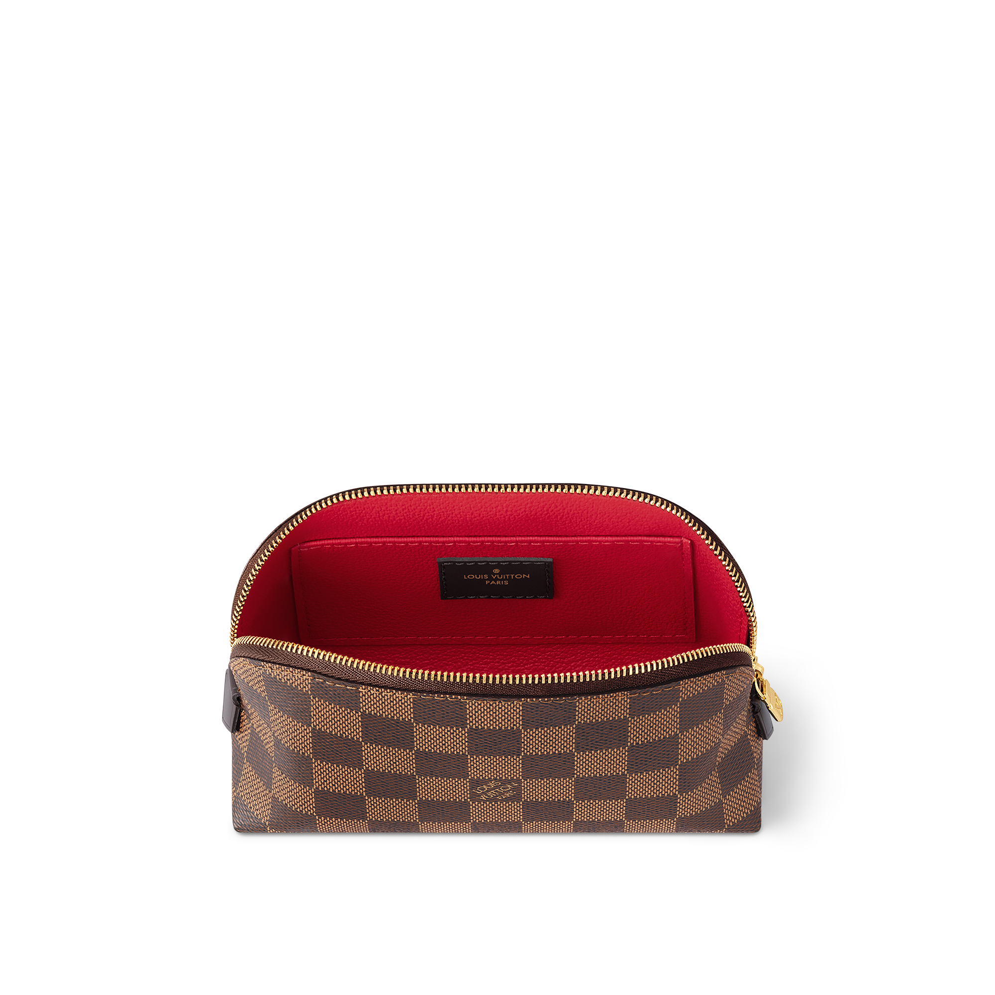 Cosmetic Pouch PM Damier Ebene Canvas in Women
