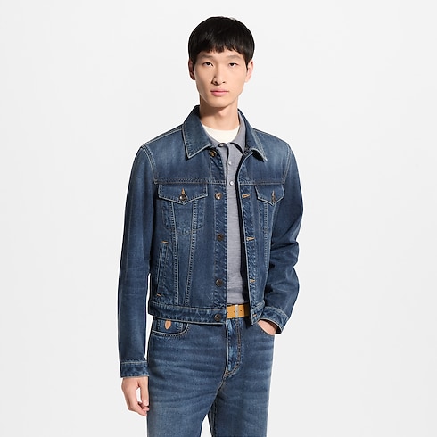 Cotton Cashmere Denim Trucker Jacket in Men's Ready-to-Wear All Ready-to-Wear collections by Louis Vuitton (Product zoom)