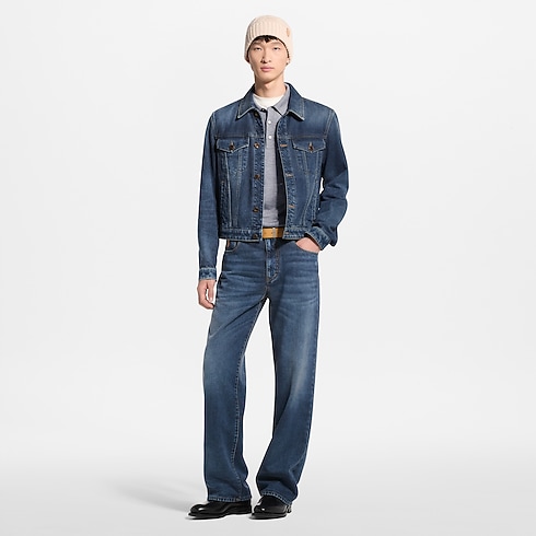 Cotton Cashmere Denim Trucker Jacket in Men's Ready-to-Wear All Ready-to-Wear collections by Louis Vuitton (Product zoom)