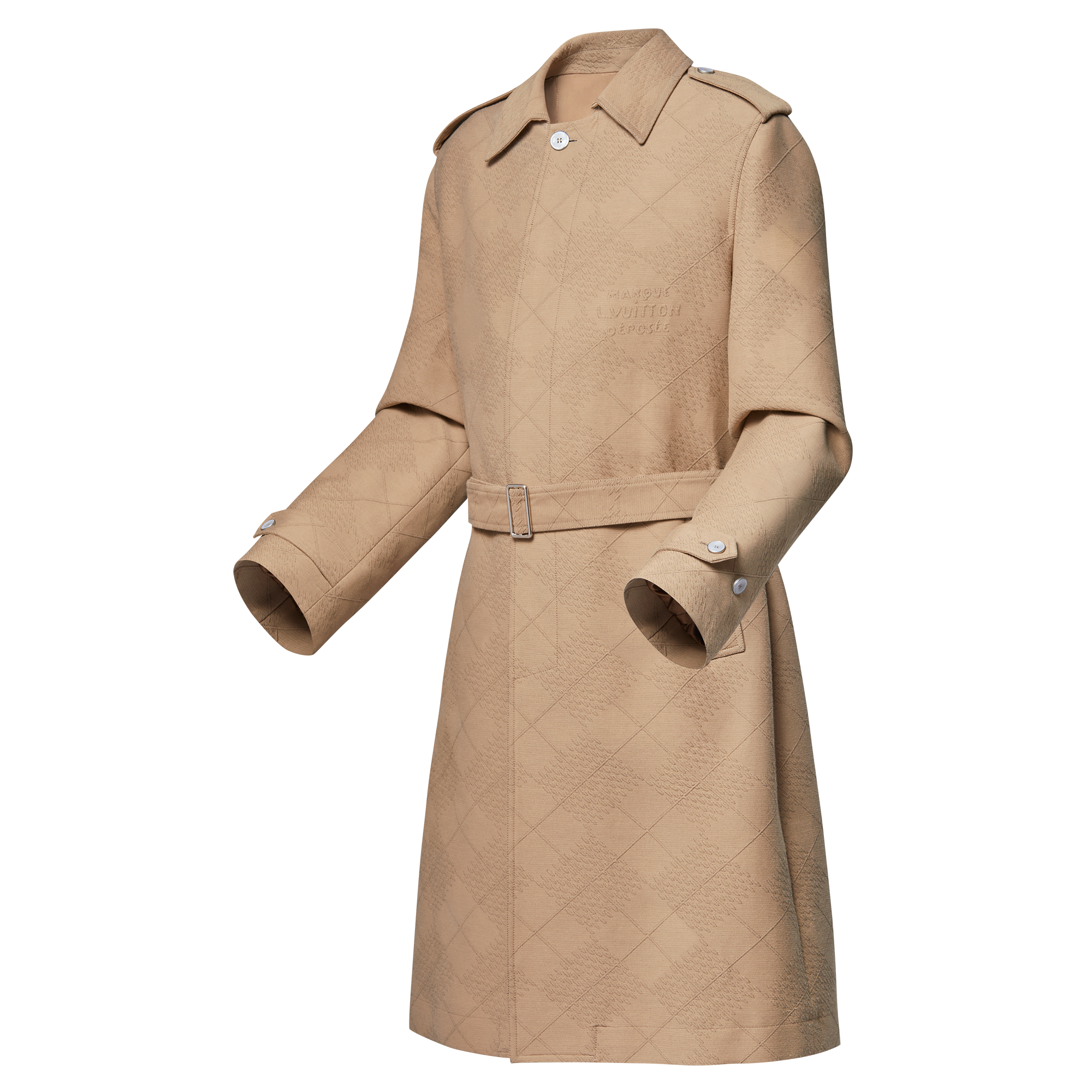 Cotton-Silk Blend Trench  in Men