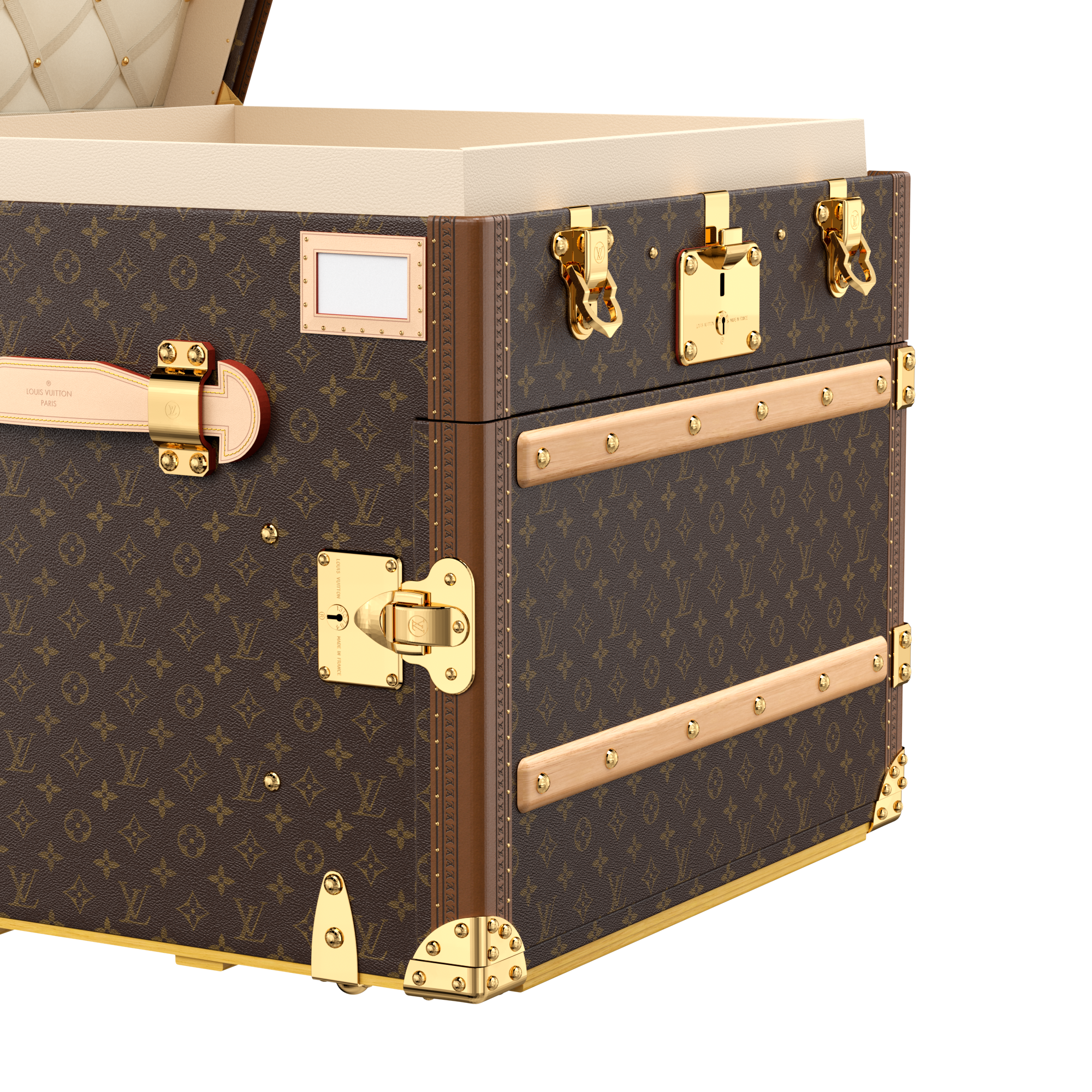 Courrier Lozine Carre Droite Monogram Canvas in Trunks, Travel and Home