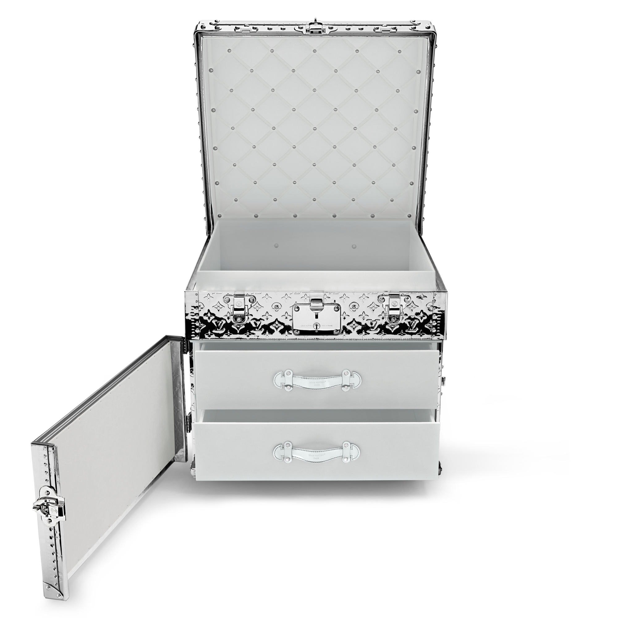 Courrier Lozine Carré Droite Other Monogram Canvas in Trunks, Travel and Home