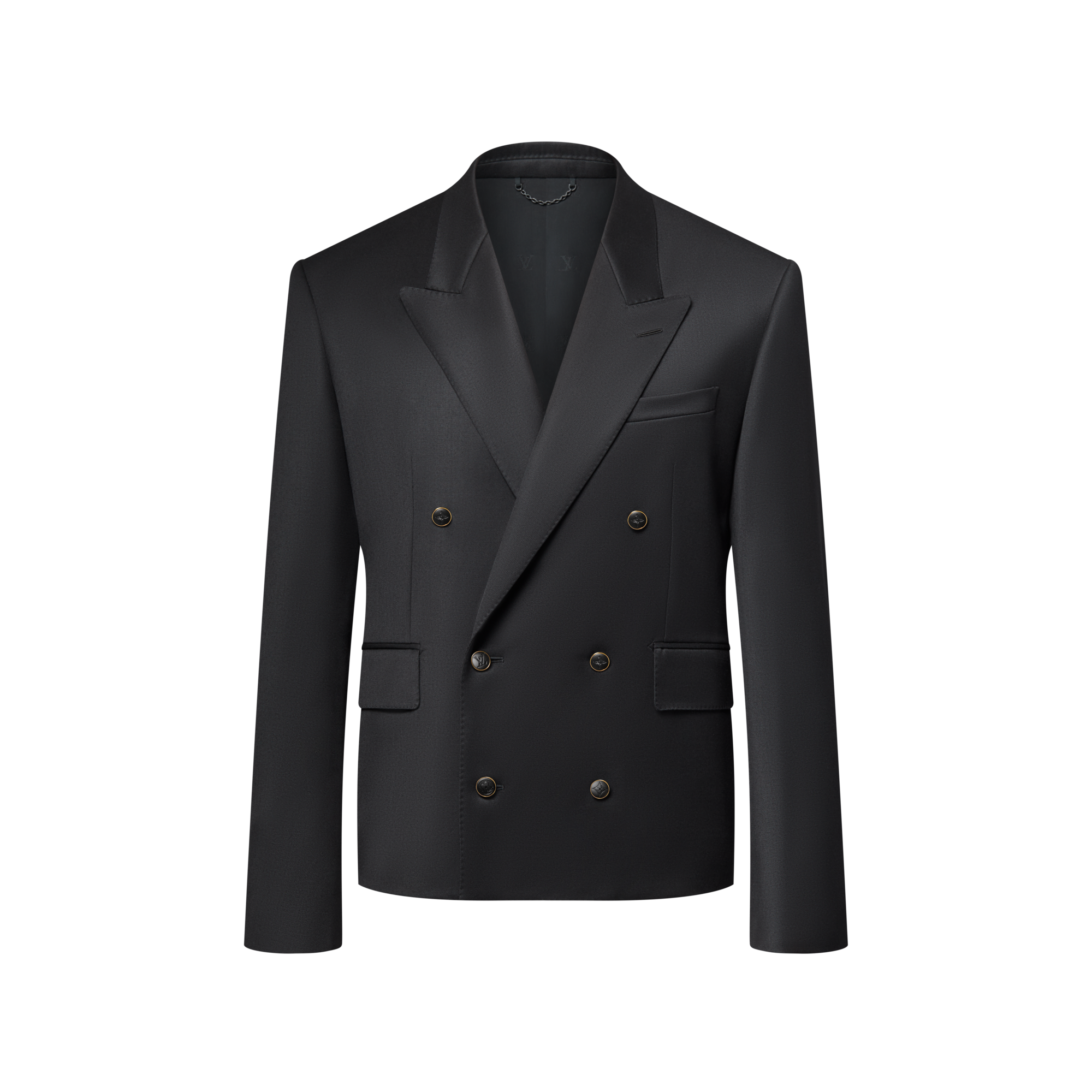 Cropped Double-Breasted Jacket  in Men