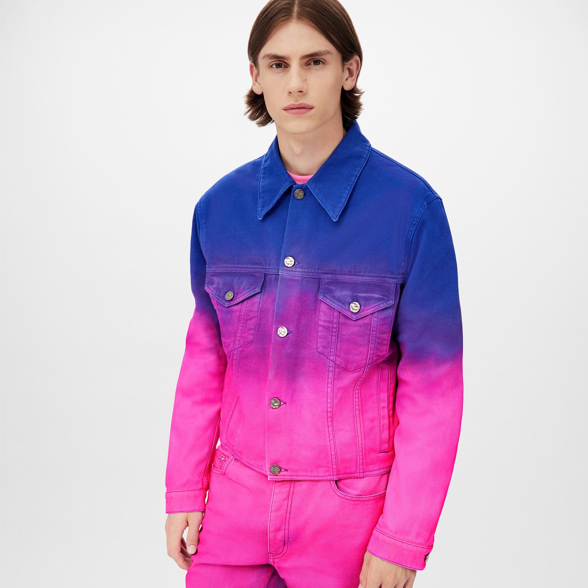 Cropped Gradient Denim Jacket - Ready 