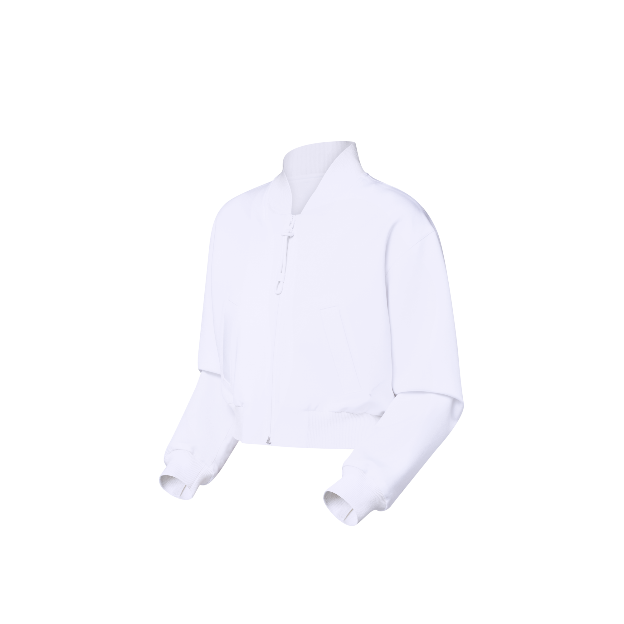 Cropped Technical Jersey Bomber Jacket  in Women