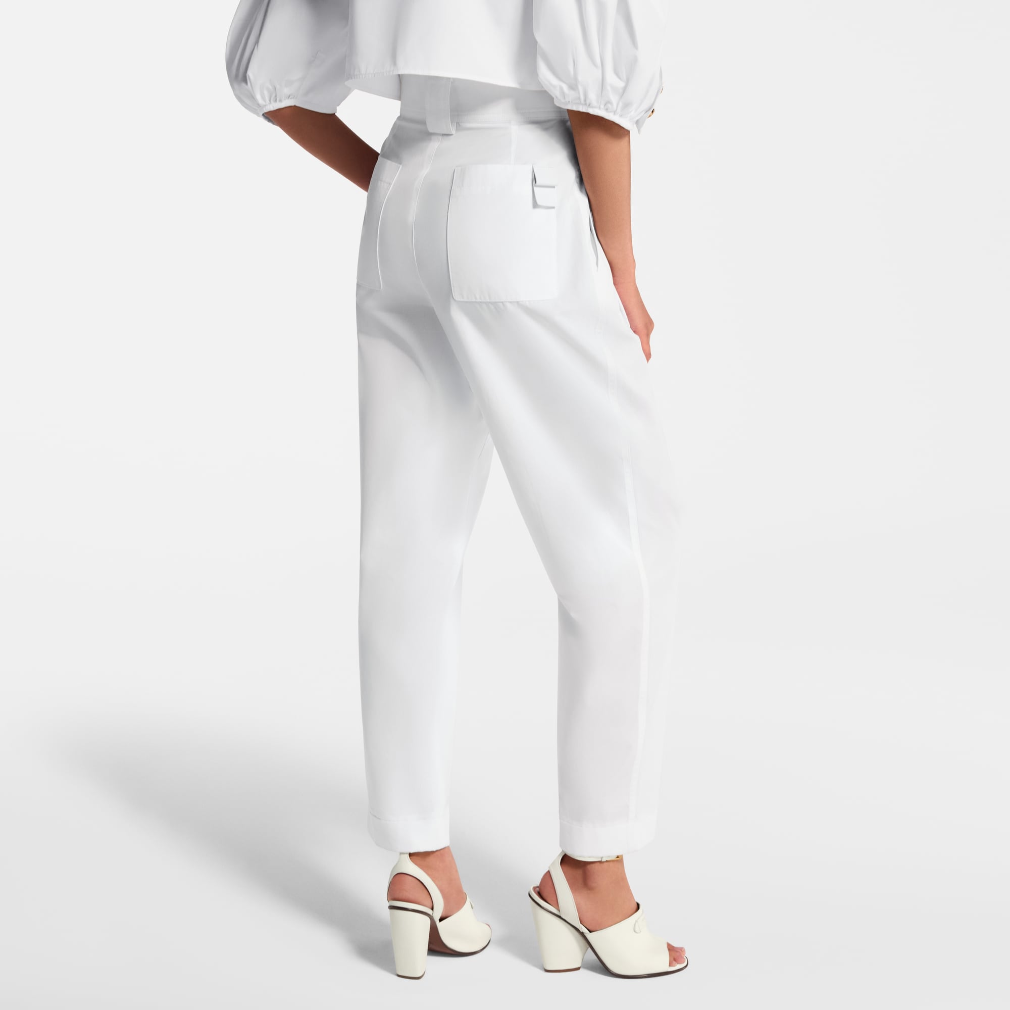 Cuffed Wide-Leg Pants  in Women