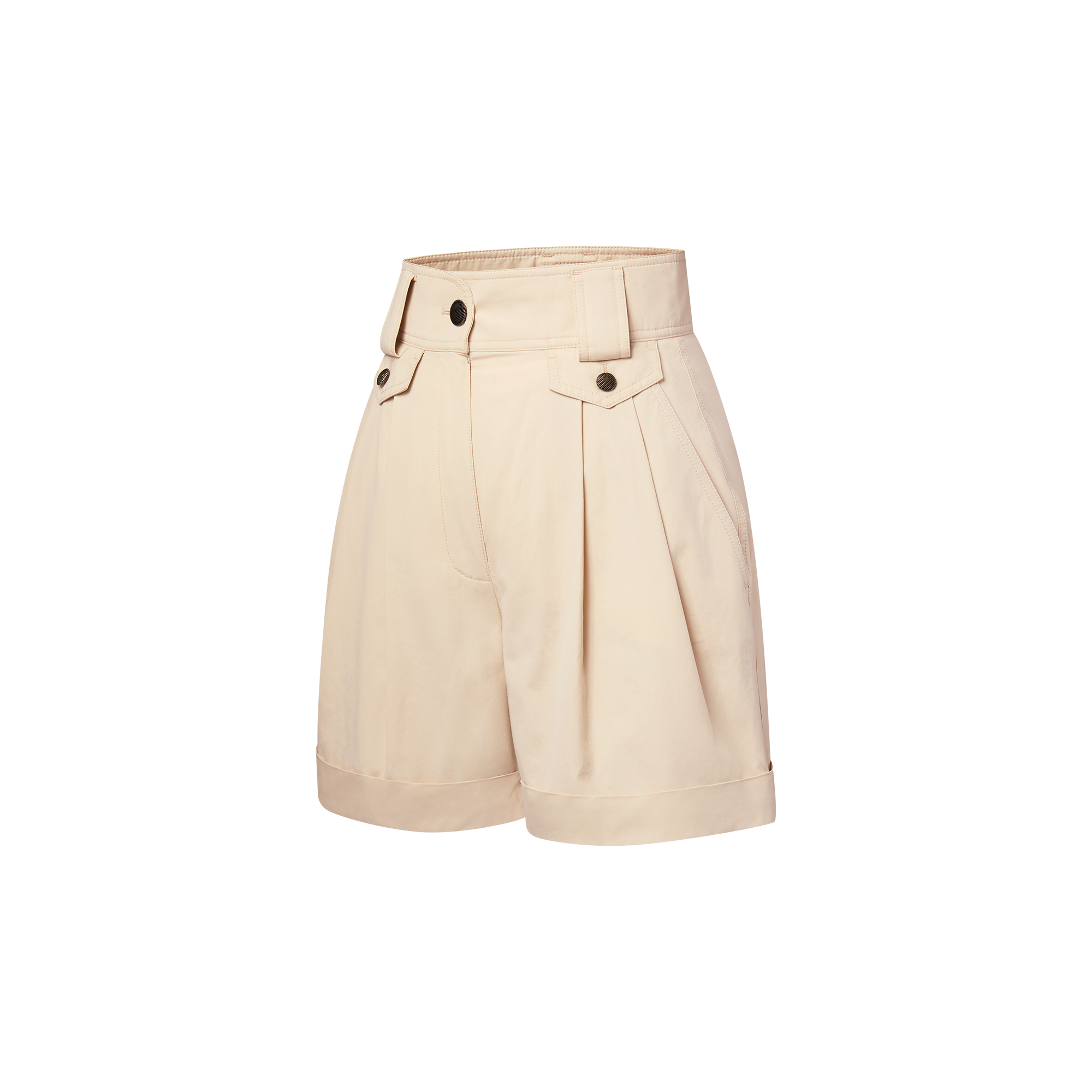 Cuffed Wide-Leg Shorts  in Women