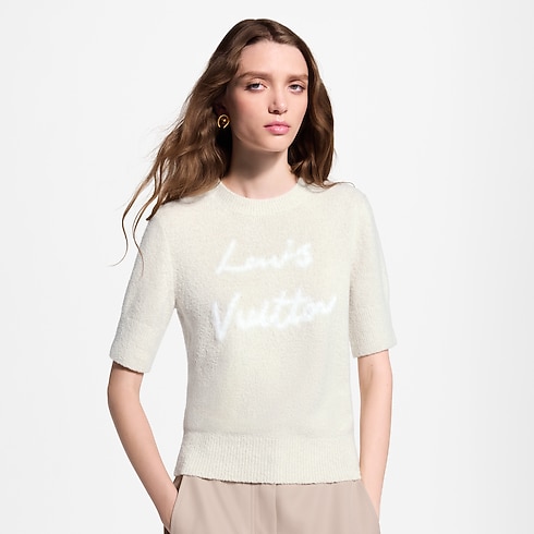 Cursive Signature Knit Top in Women's Ready-to-Wear Knitwear collections by Louis Vuitton (Product zoom)
