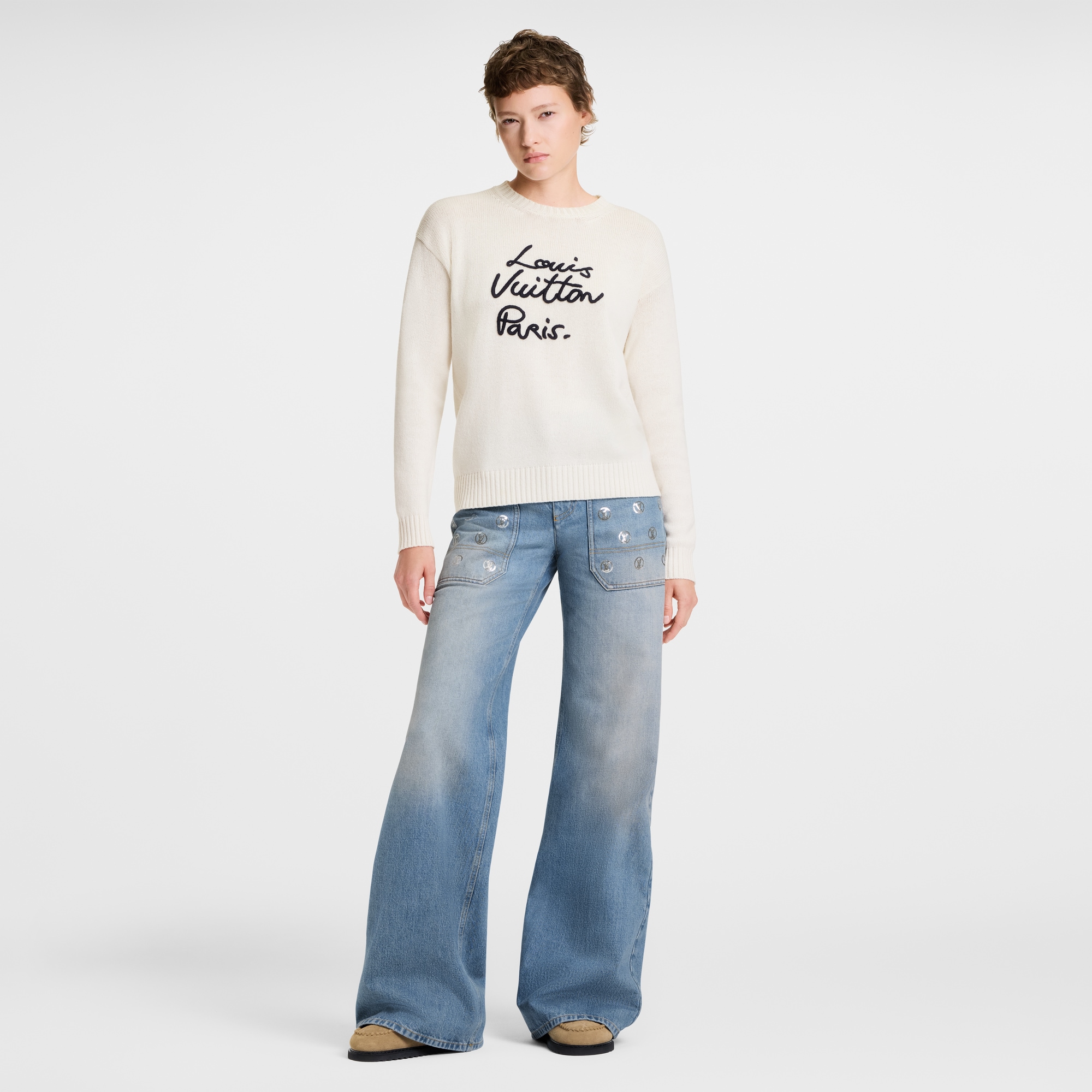 Cursive Signature Pullover  in Women