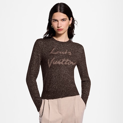 Cursive Signature Pullover in Women's Ready-to-Wear Knitwear collections by Louis Vuitton (Product zoom)