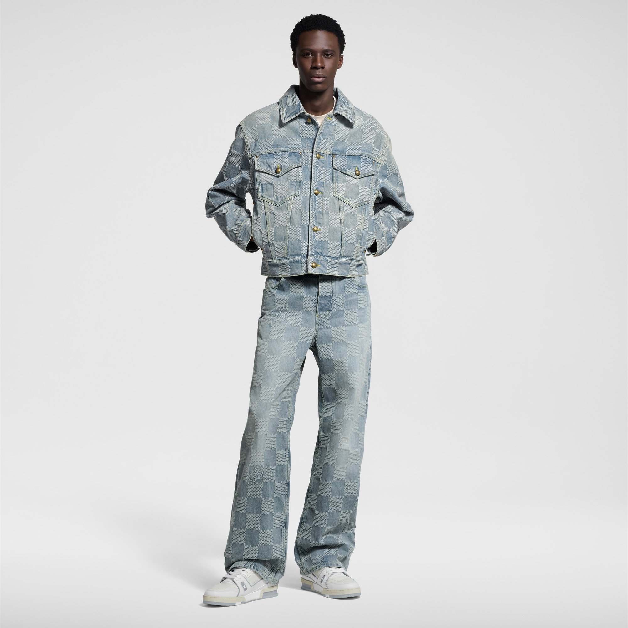 Damier Classic Denim Jacket   in Men