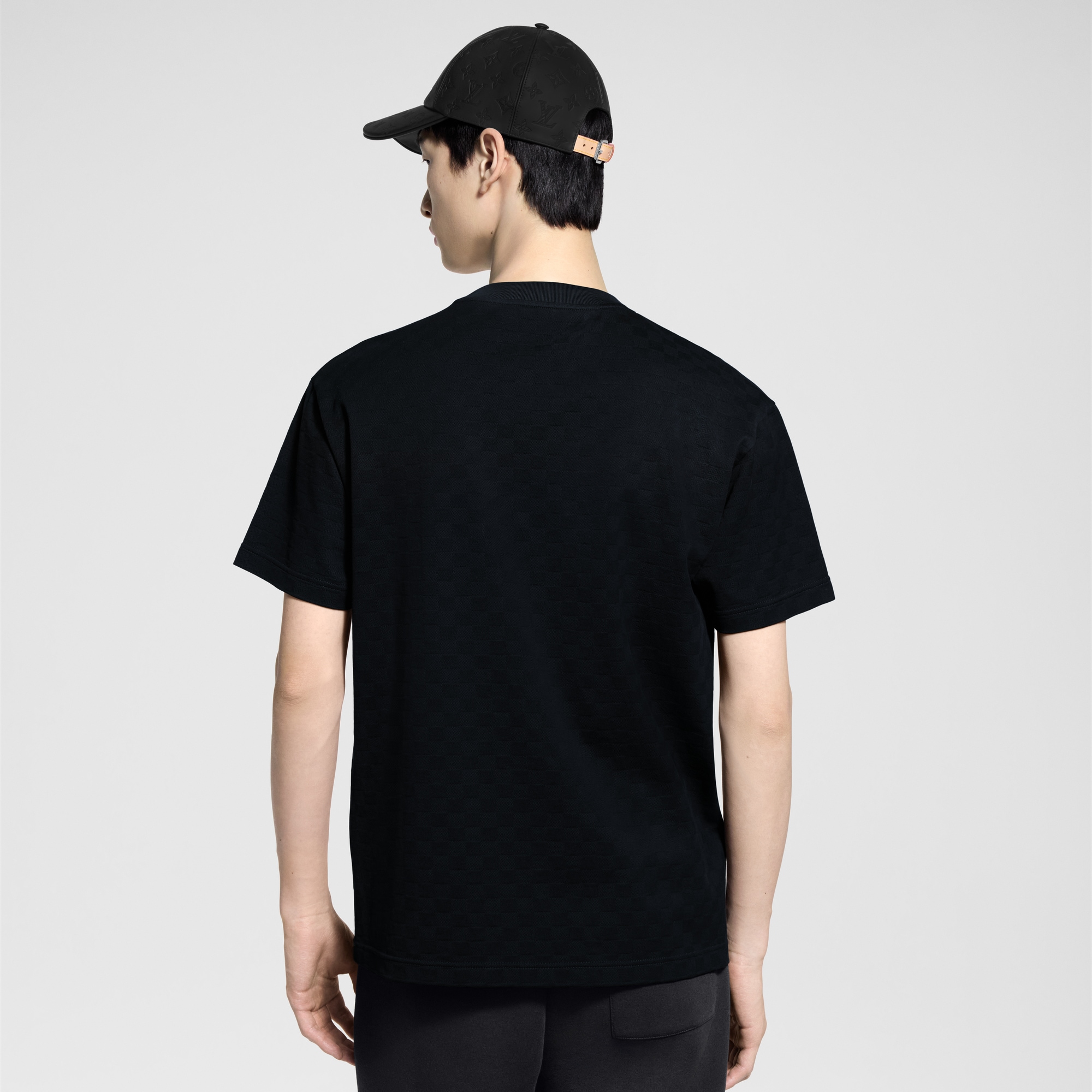 Damier Cotton Pique T-Shirt  in Men