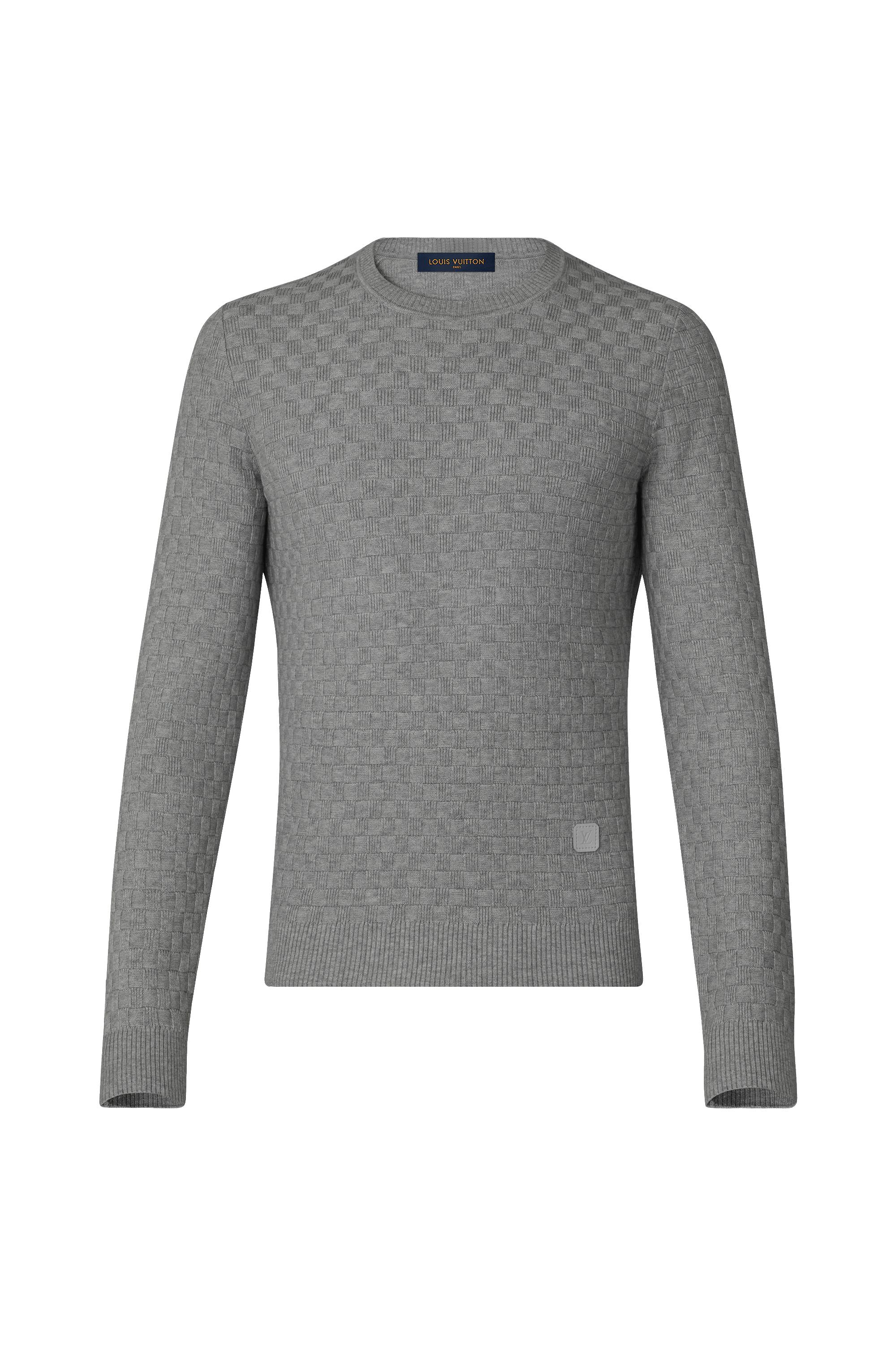 Louis Vuitton Damier Pullover Damier Jacquard Cotton Pullover - Discontinued Product | LOUIS VUITTON