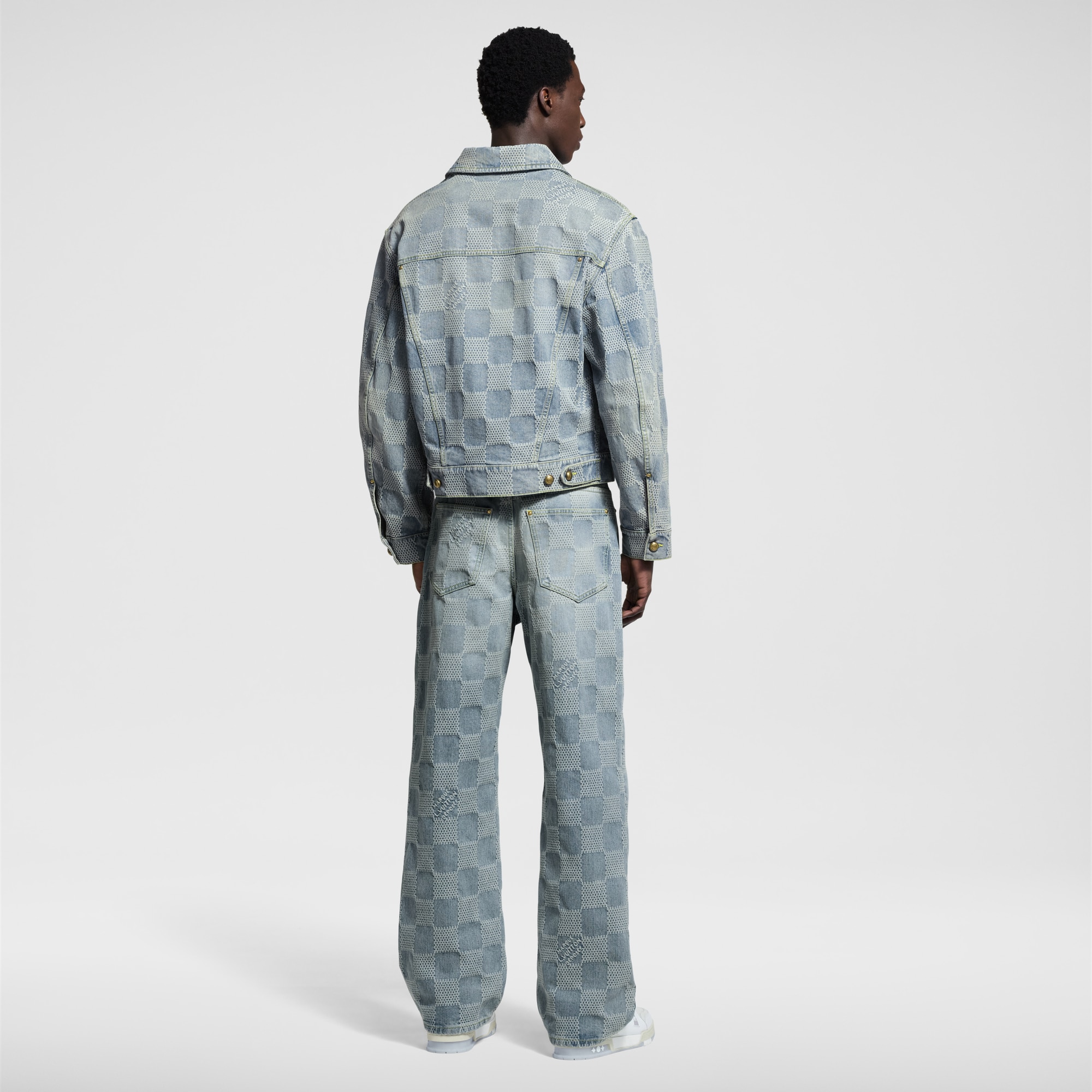 Damier Denim Skate Pants     in Men