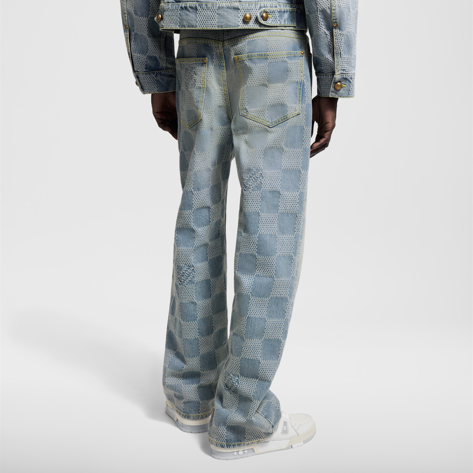 Damier Denim Skate Pants     in Men