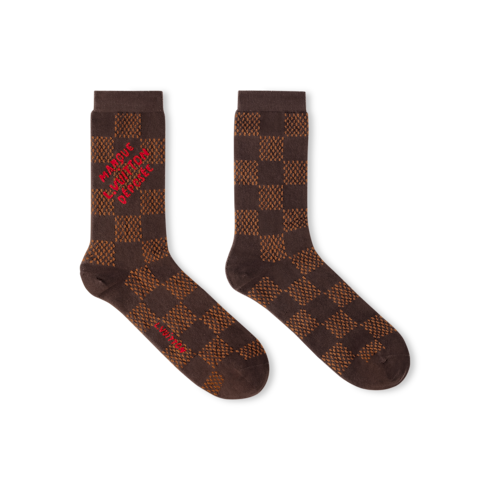 Damier Heritage Socks S00 in Men's Accessories Home Textile collections by Louis Vuitton (Product zoom)