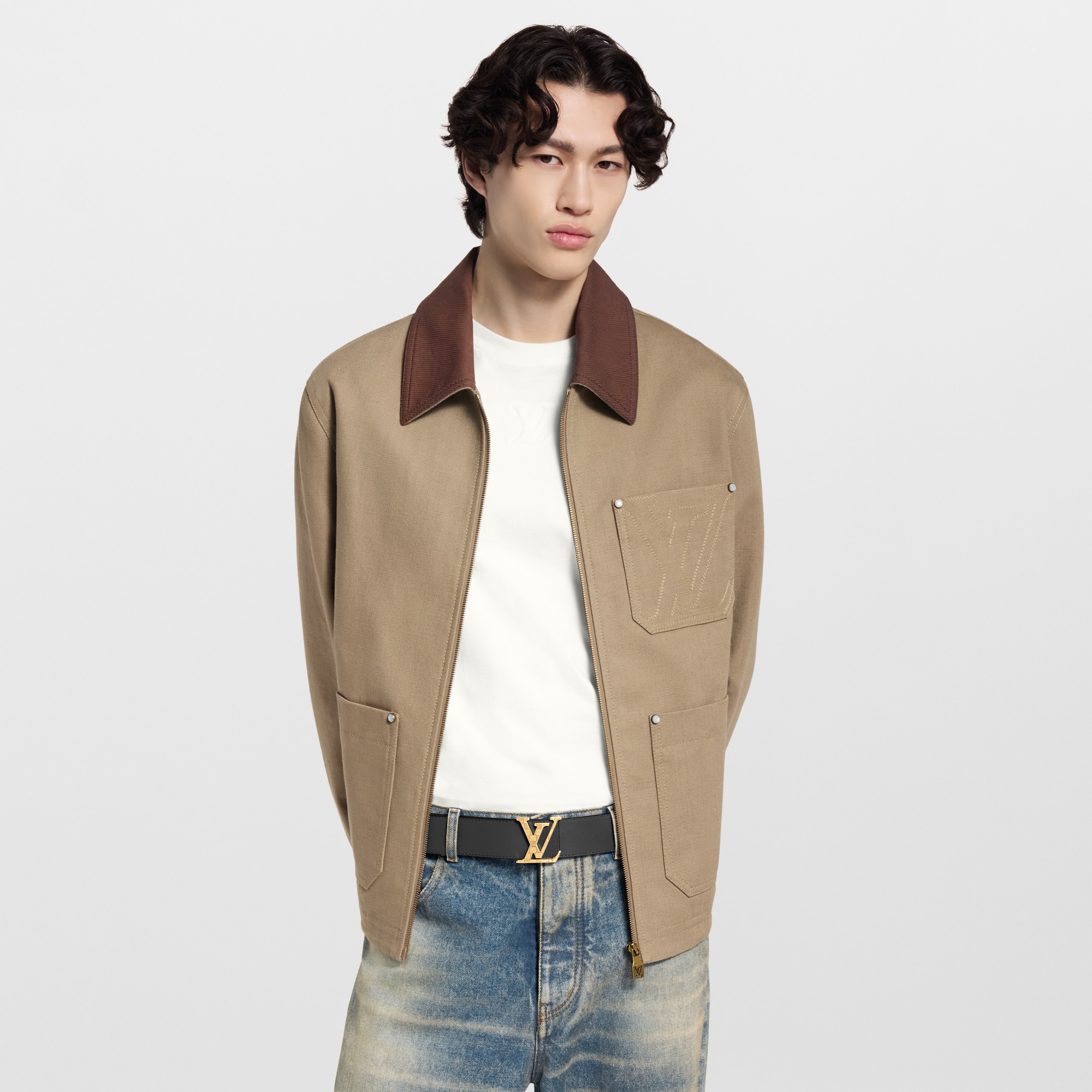 Damier LV 40mm Reversible Belt Other Leathers in Men